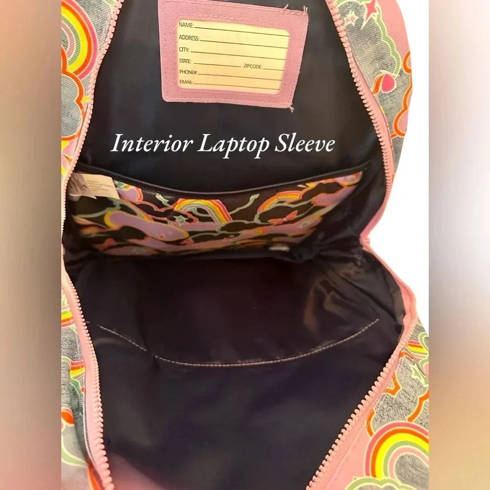 NWT Girls 3 Piece Backpack Book Bag Utility Pouch And Lunch Kit
